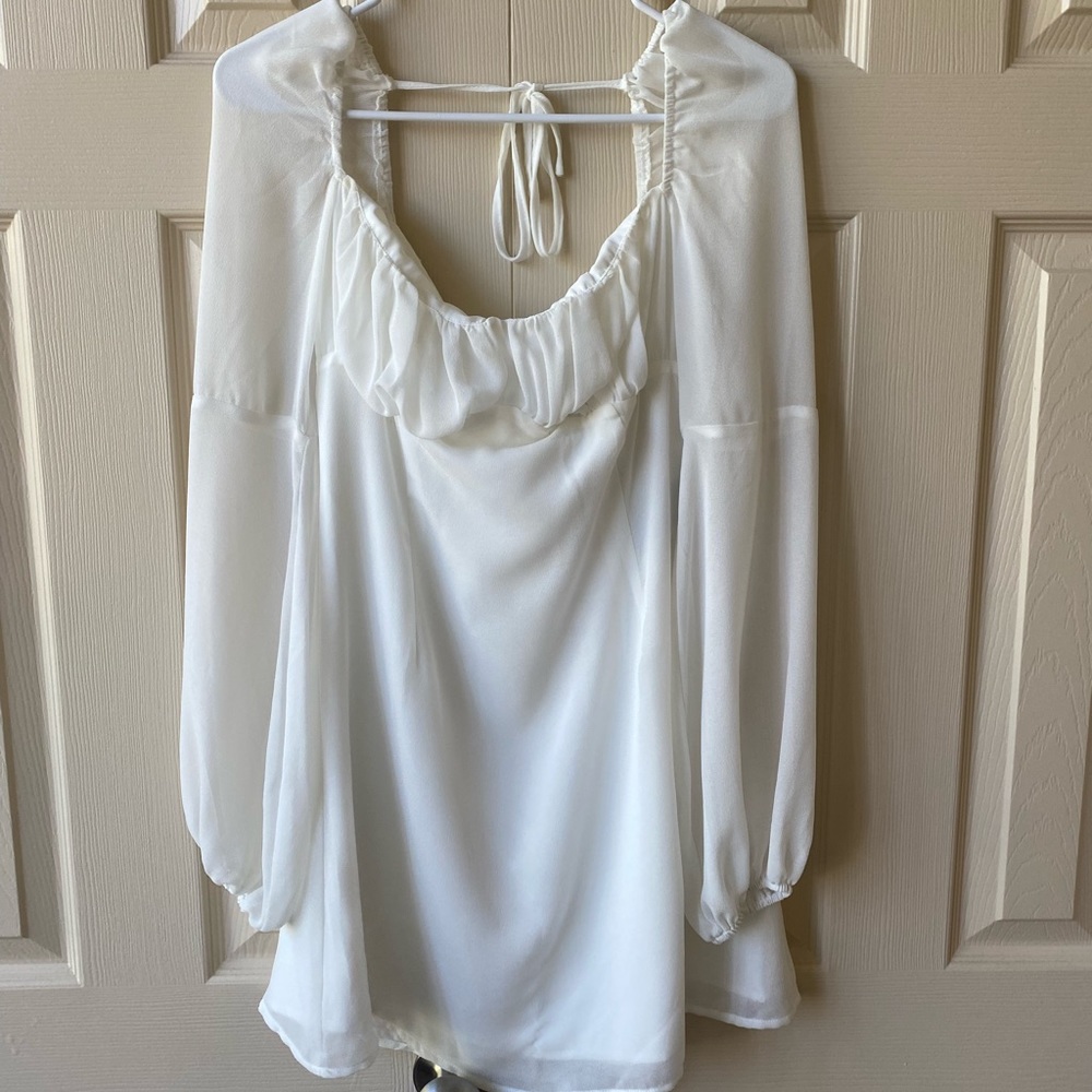 Urban Outfitters Sheer White Dress🖤